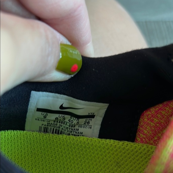 Nike Lunarepic Flyknit pink orange sunset Vibrant Knit Sneakers size 9 - Picture 2 of 6